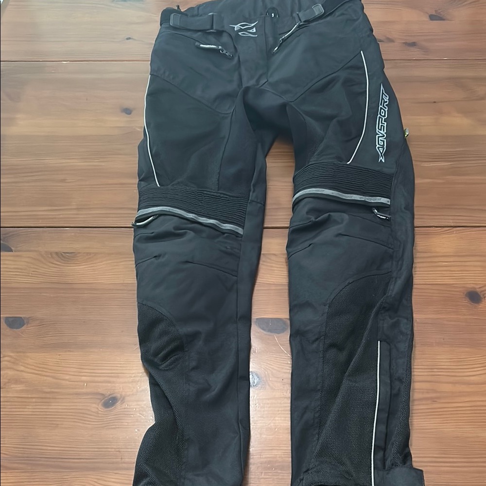 AGVSPORT Protective Black Motorcycle Pants